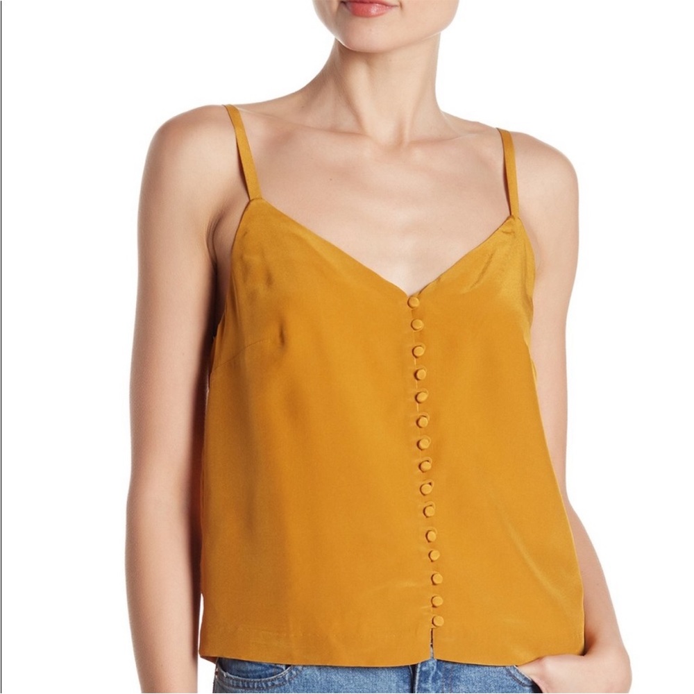 Madewell yellow button tanks size 12